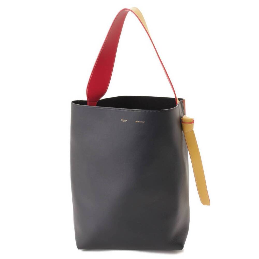 Celine Twisted Cabas Leather Tote Bag Multicolor